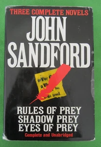 THREE COMPLETE NOVELS OMNIBUS BY JOHN SANDFORD: RULES/SHADOW/EYES OF PREY - HCDJ - Foto 1 di 5