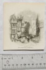 1860s engraving - Bucklersbury in simple time