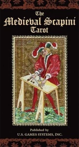 Cartas medievales del tarot Scapini adivino psíquico mediano bruja salem magia - Imagen 1 de 8