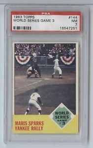 1963 Topps World Series Game 3 #144 PSA 7