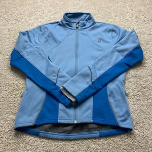 Pearl Izumi Full-zip Fleece-lined Windbreaker Jacket w/Pockets, Women's S (Blue) - Picture 1 of 9