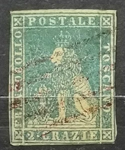 Italien (Toskana) 1851 gebrauchter Löwe der Toskana. - Bild 1 von 2