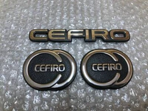 JDM NISSAN Nissan A31 Cefiro genuine emblem plating ornament logo retro per - Picture 1 of 10