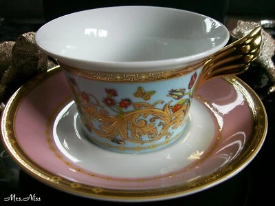 Rosenthal Versace Le Jardin De Versace 25 Jahre 1 x Teetasse 2-tlg **NEU & OVP** - Bild 1 von 4