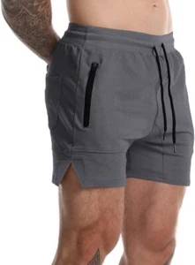 Men's Workout Athletic Running Shorts Lightweight Gym Bodybuilding Training... - Picture 1 of 7