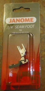 JANOME PATCHWORK 1/4 Inch Seam Quilting Foot WITH GUIDE - Picture 1 of 7