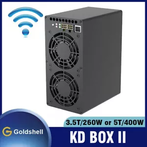 Goldshell KD BOX II 3.5T/260W or 5T/400W kadena Miner Hashrate Miner With WIFI - Picture 1 of 3