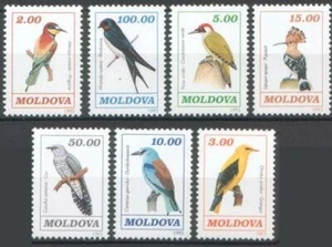 MOLDOVA BIRDS 1993 CUCKOO/HOOPOE/SWALLOW/WOODPECKER STAMPS MNH T778 - Picture 1 of 1