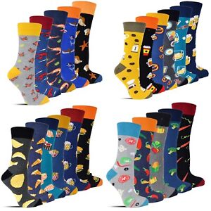 10 - 20 Paar Herrensocken bunte Socken für Männer lustige Strümpfe Baumwolle