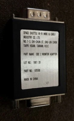 15-Pin VGA Male to Female 1.5" (1 1/2") DOC 2 Monitor Adapter 970100 - Image 1 of 3