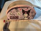 Kuromi Hello Kitty Canvas Small Makeup, Purse, Coin, Pouch New