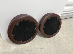 1986-97 NISSAN D21 Extended Cab OEM Rear Speaker Covers Pair ~ RED ~ - Picture 1 of 4