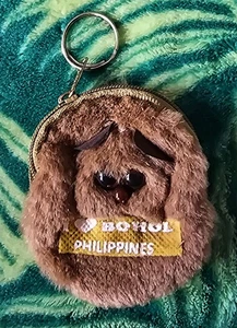 Souvenir - Geldbörse Schlüsselanhänger Taschenanhänger I Love Bohol Philippinen - braun klein - Bild 1 von 7