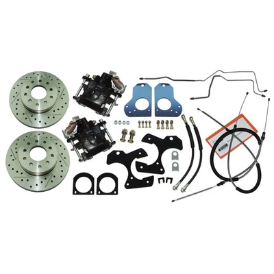 1982-92 GM F Body Camaro Kit de Conversão de Freio a Disco Eixo Traseiro Broca Transversal Entalhada - Imagem 1 de 4