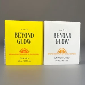 Juego de leche solar Avon Beyond Glow FPS 50 y crema hidratante solar FPS 30 - ¡Nuevo! Exp 01/2027 - Imagen 1 de 6