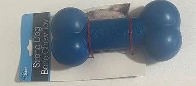 Juguete fuerte para masticar huesos de perro Duke's Pet Products para masticar y buscar (azul) nuevo Foto 1 de 3