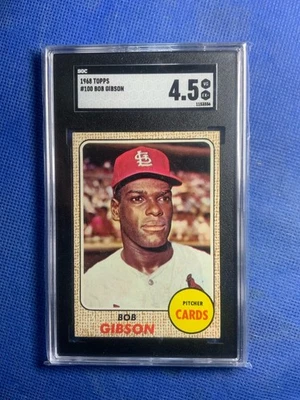 1968 Topps Bob Gibson #100 SGC 4.5 HOF - Imagem 1 de 2