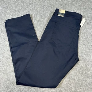 J Crew Pants Mens 32x32 Navy Blue Slim Flex Stretch Chino Dress Casual New Tags - Picture 1 of 12