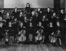 Vintage Photo Mount Pleasant College Orchestra Girls Cellos 1947
