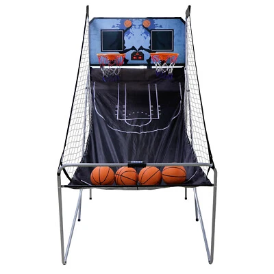 SEGAWE Foldable 2-Player Basketball Arcade Game Electronic Scoreboard W/ 4 Balls Indoor
