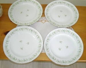 Johann Haviland Bavaria Germany FOREVER SPRING Flowers 10" Plates ~ Set of 4 ~ - Picture 1 of 11