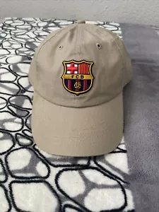 Barcelona FCB Adjustable Hat Brown/Khaki - Picture 1 of 8