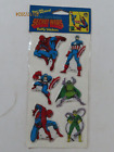 1984 Marvel Super Heroes Secret Wars Spiderman Captain America autocollants gonflés
