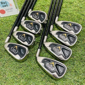 Callaway ERC FUSION Iron set 5-9+PwAwSw 8Pcs SR Flex Rh Golf Clubs Mens Used - Picture 1 of 18