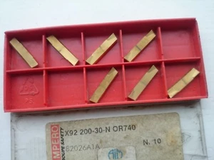 7 Safety carbide grooving tips X92 200-30-N OR740 ( 3mm groove part impero 3.0 ) - Picture 1 of 2