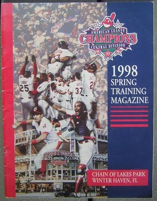 1998 Cleveland Indians Spring Training Program & Magazine - Jim Thome - Image 1 of 4