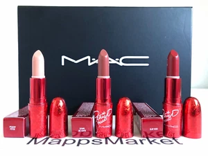MAC Patrick Starrr Slay Ride Lipstick ~ Peachy Peter, Slay Ride, Spank Me Santa - Picture 1 of 15