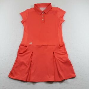 Adidas Athletic Short Sleeve Polo Dress Tennis Womens Medium
