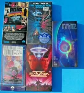 STAR TREK VHS WRATH KAHN, SEARCH FOR SPOCK(SEALED), VOYAGE HOME, FINAL FRONTIER - Bild 1 von 10