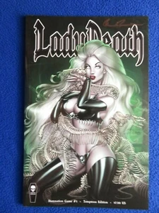 LADY DEATH DAMNATION GAME #1 TEMPTRESS ED. COFFIN COMICS SIGNED PULIDO W/COA - Picture 1 of 1
