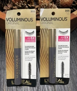 2 L'Oréal Wimperntusche voluminös in 305 schwarzen Vollwimpern Neu - Bild 1 von 5