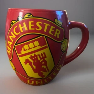 Manchester United Red Jumbo 20oz Ceramic Coffee Mug Officially Licensed Soccer - Picture 1 of 5
