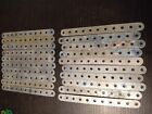 Meccano 20 Zinc/Silver 5.5 inch Perforated Strips  No 2