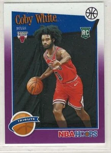 Coby White RC Tribute 2019-20 Panini Purple parallel Bulls No. 295 - Picture 1 of 1