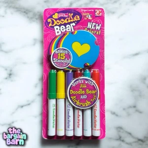 Doodle Bear 2007 Y2K Original Marker Set + 15 Stencils (Sealed/New) - Picture 1 of 3