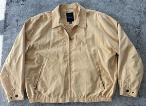 Chaqueta cortavientos London Fog clásica amarilla forrada de malla para hombre talla grande XXL - Imagen 1 de 14