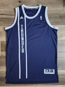 Adidas Oklahoma City Thunder Blank Team Navy Blue Alternate Jersey Medium - Picture 1 of 7