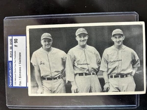 1936~FOXX, AL SIMMONS, COCHRANE RARE VINTAGE & LIKELY THE ONLY ONE IN EXISTANCE! - Picture 1 of 2