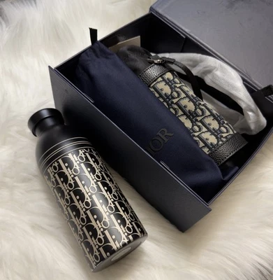 Vaso de botella de agua negro Dior soporte negro limitado regalo VIP novedad GWP Foto 1 de 4