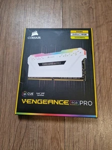 16GB (2x8GB) Corsair CMW16GX4M2C3200C16W VENGEANCE RGB PRO DDR4-3200 Ram Memory - Picture 1 of 3