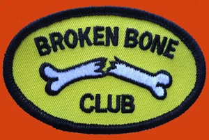 BROKEN BONE CLUB EMBROIDERED JACKET VEST BIKER PATCH - Picture 1 of 1