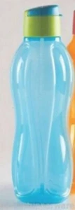Botella de agua Tupperware con sello hermético líquido grande 1L aguamarina y verde nueva - Imagen 1 de 1