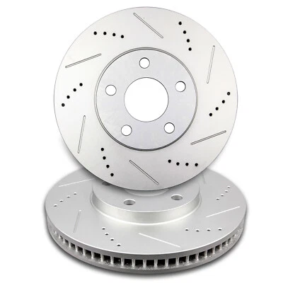 Par de 2 rotores de freno delanteros para Cadillac DeVille Buick Park Avenue Chevy Impala V6 Foto 1 de 4