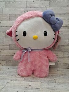 2016 Hello Kitty Pink Lamb Easter Greeter With Tag Purple Bow Gemmy Industries 