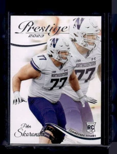 2023 Panini Prestige #370 Peter Skoronski Tennessee Titans novato - Imagen 1 de 2