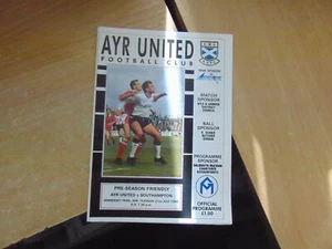 Friendly 1992/3 Ayr United v Southampton Jul 21 - Picture 1 of 1